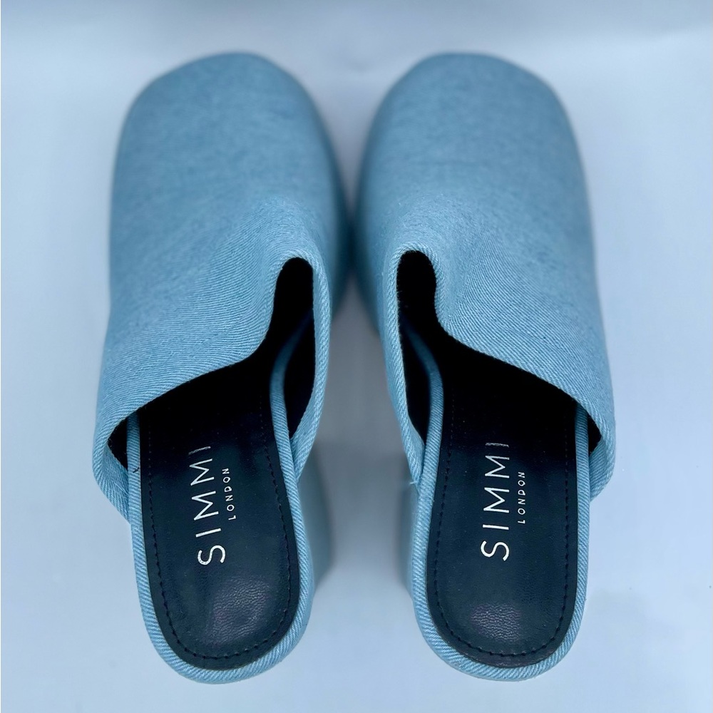 Brand New Denim Platform Heels Size 8 - Picture 15 of 16